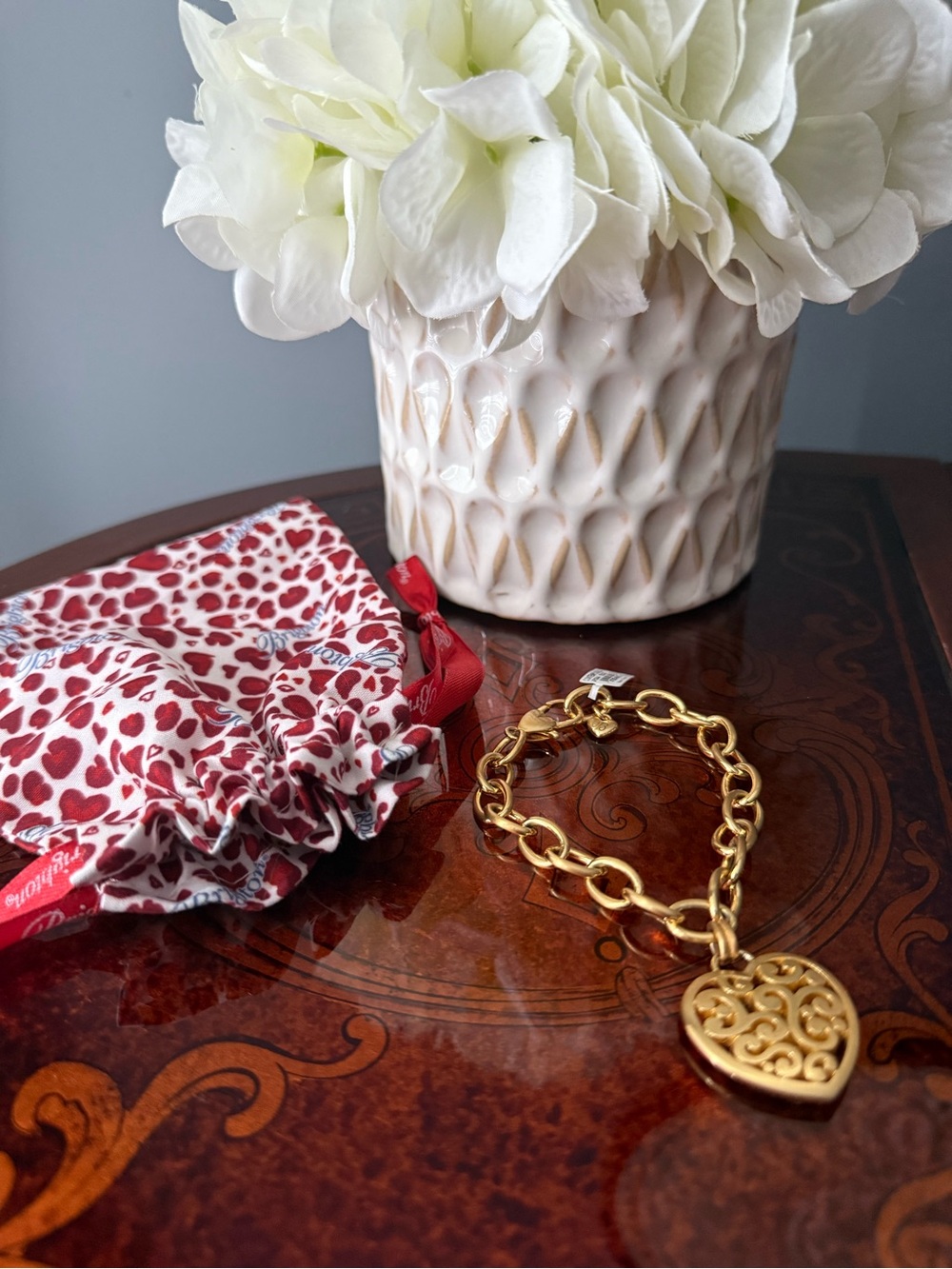 BRIGHTON CONTEMPO MEDALLION HEART BRACELET